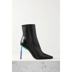 Off-White Allen 140mm leather ankle boots women LeatherLeatherLeather Black