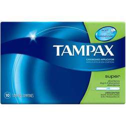 Tampax Cardboard Super Unscented 10-pack