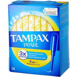 Tampax Pearl Regular Fragrance Free 24-pak
