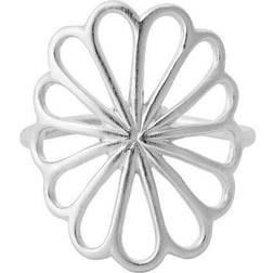 Pernille Corydon Large Bellis Adj Ring - Silver