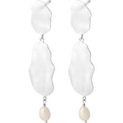 Pernille Corydon Drift Earrings - Silver/Pearls