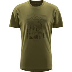 Haglöfs Men's Camp Tee, XL, Olive Green