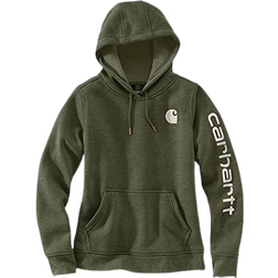 Carhartt Women's Clarksburg Graphic Sleeve Pullover Sweatshirt - Basil Heather