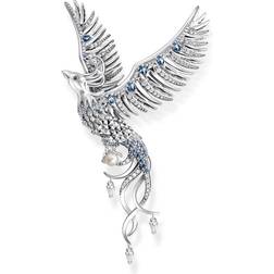 Thomas Sabo Hängsmycke fenix med blå stenar silver