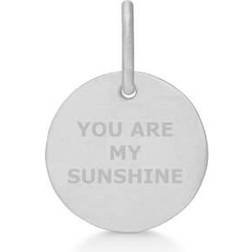 Frk Lisberg Message You Are My Sunshine Vedhæng Sterling Sølv