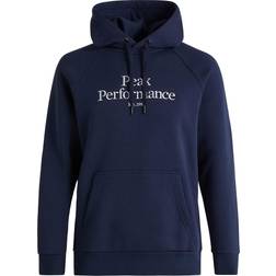 Peak Performance Original logo hættetrøje blå Levering 1-2 hverdage