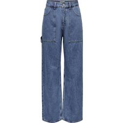 Only Hohe Taille Weiter Beinschnitt Jeans