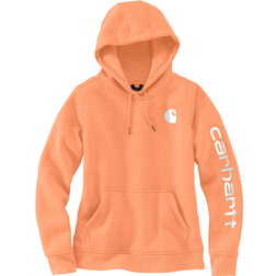 Carhartt Women's Clarksburg Graphic Sleeve Pullover Sweatshirt - Dusty Orange Heather