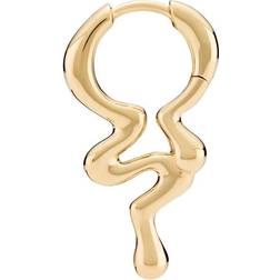 Maria Black Maya Huggie - Goldplated Silver
