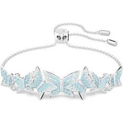 Swarovski Armband Lilia Silver/Blå 5662184 Rodiumpläterad armband med blå fjärilar