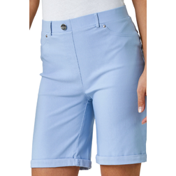 Roman Turn Up Stretch Shorts - Light Blue