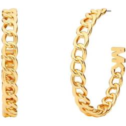 Michael Kors Hoop Earrings - Gold/Transparent