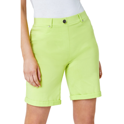 Roman Turn Up Stretch Shorts - Lime