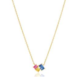 Sif Jakobs Multicoloured Zirconia Ivrea Tre Necklace SJ-N12306-XCZ-YG