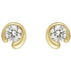 Georg Jensen Mercy Stud Earrings - Gold/Diamonds