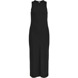 Object Collectors Item Objjamie S/L Long Dress Noos Ribbade klänningar Black