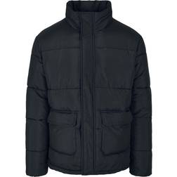 Urban Classics Hooded Puffer Jacket - Black