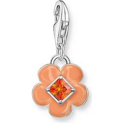 Thomas Sabo Charm Club Charmista orange enamel flower berlock 2029-041-8