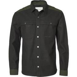 Chevalier Beat Wool Overshirt Men - Ash Grey