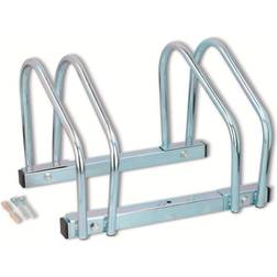 Dunlop bike rack for two bicycles floormount 26.5 x x 32.5 silver