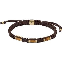 Fossil Men All Stacked Up Tiger's Eye Station Bracelet