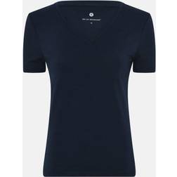JBS of Denmark Bambus T-Shirt V-neck Slim-Fit - Marine