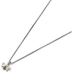 D For Diamond Children's silver resin bee necklace