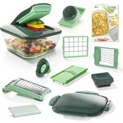 Genius 15 Piece Nicer Dicer Chef Set Green Vegetable Chopper