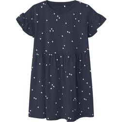 Name It Girl's Henny Dress -Navy Blue