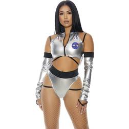 Forplay Sexy Astronauten-Kostüm für Damen, Silber