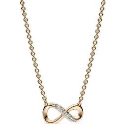 Pandora Sparkling Infinity Collier Necklace - Gold/Transparent