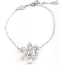 Swarovski Crystal Bow Volta Bracelet Silver Silver