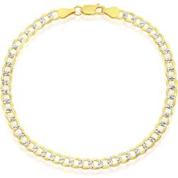 Simona 14k Gold Plated Curb Chain Anklet