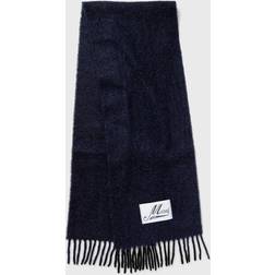 Marni Brushed Alpaca Fringes Scarf - Blublack