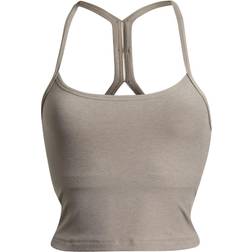 Beyond Yoga Spacedye Slim Racerback Cropped Tank Top - Birch Heather