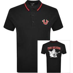 True Religion Men's Logo Polo Shirt Black