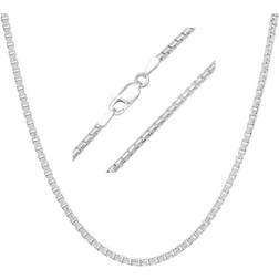 Kylie Harper Silver Italian Round Box Chain