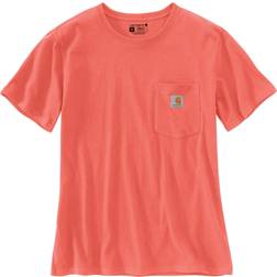 Carhartt Women's Short-Sleeve Pocket T-shirt - Electric Coral