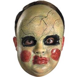 Disguise Smeary Doll Facemask Adult Halloween Accessory