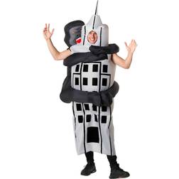 Morph Gorilla Climbing Skyscraper Adult Inflatable Costume Black/Gray
