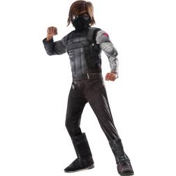 Civil War Winter Soldier Deluxe Costume for Kids Black/Gray