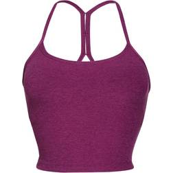 Beyond Yoga Spacedye Slim Racerback Cropped Tank Top - Aubergine/Beet