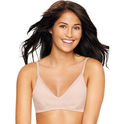 Hanes Ultimate Damen Ultimative Komfortable Unterstützung Ohne Kabel Bras, Weich, Braungrau