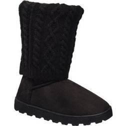 C&C California Women's Cozy Winter Boot in Black