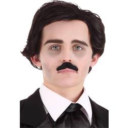 Edgar Allan Poe Wig and Mustache