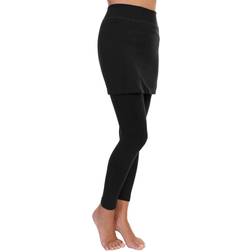 Angelina Cotton Blend Mini Skirt Leggings 021_Black, one