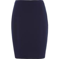 Roman Short Textured Jersey Skirt - Navy