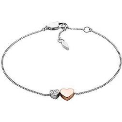 Fossil Women's Silver-Tone Bracelet, Color: Silver Model: JF03095998