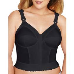 Exquisite Form Fully Front Close Longline Posture Bra - Black