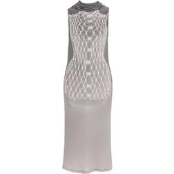 MM6 Maison Margiela Grey Dummy Midi Dress